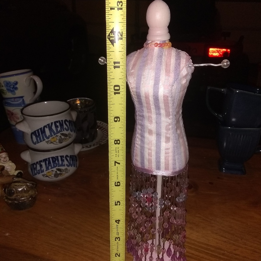 VTG MANNEQUIN JEWELRY DISPLAY STAND BUST TORSO 13"